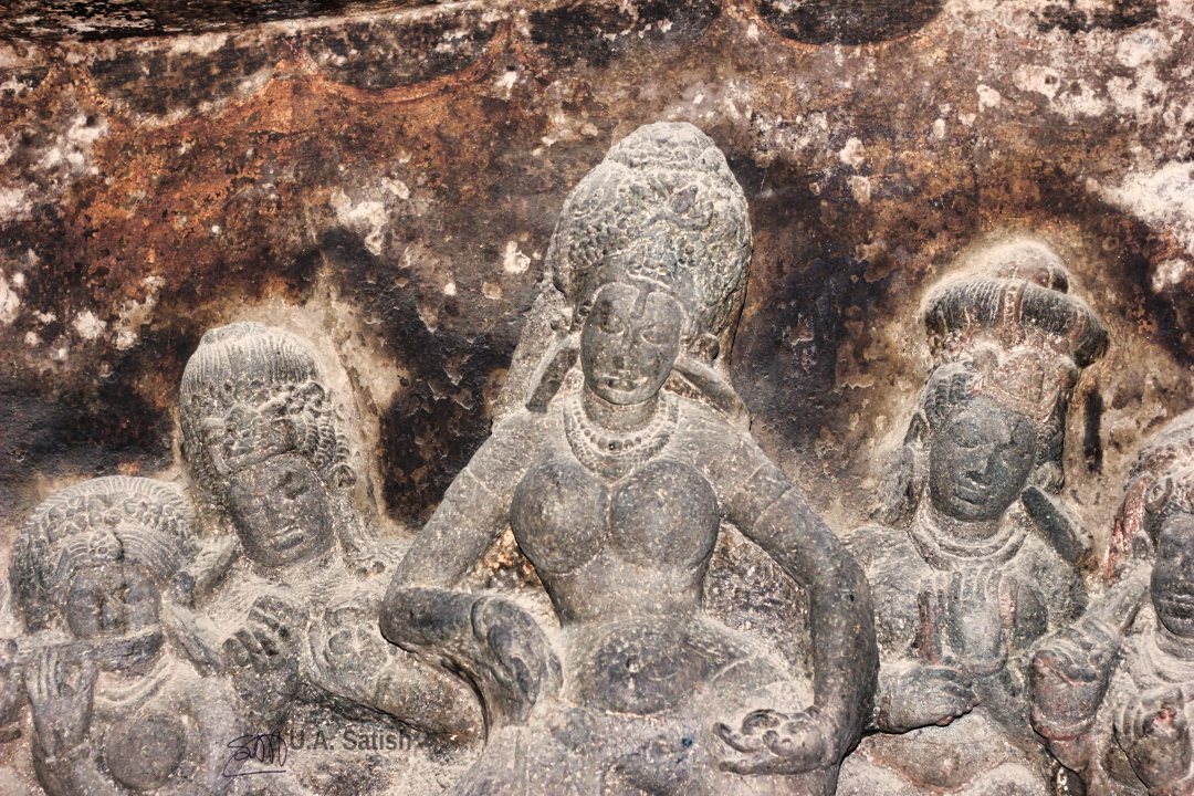 Aurangabad Caves; Aurangabad Cave No 7; dancin panel; Maharashtra; uasatish;