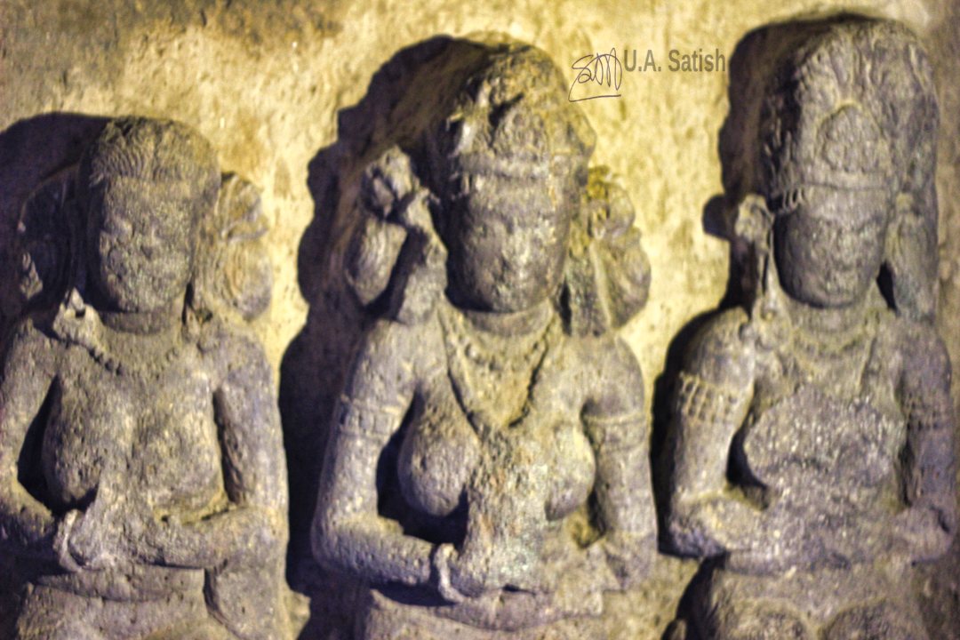 Tara Figure; Aurangabad Caves; Aurangabad; Maharashtra; uasatish; rock sculpture;