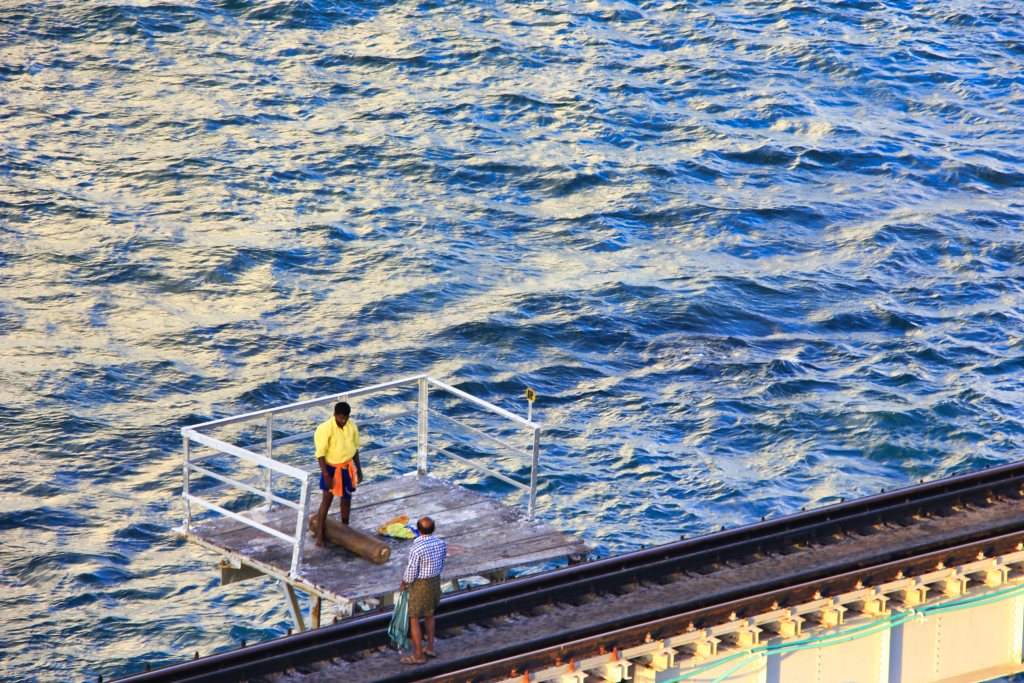 Pamban Bridge; sea; Tamil Nadu; uasatish;