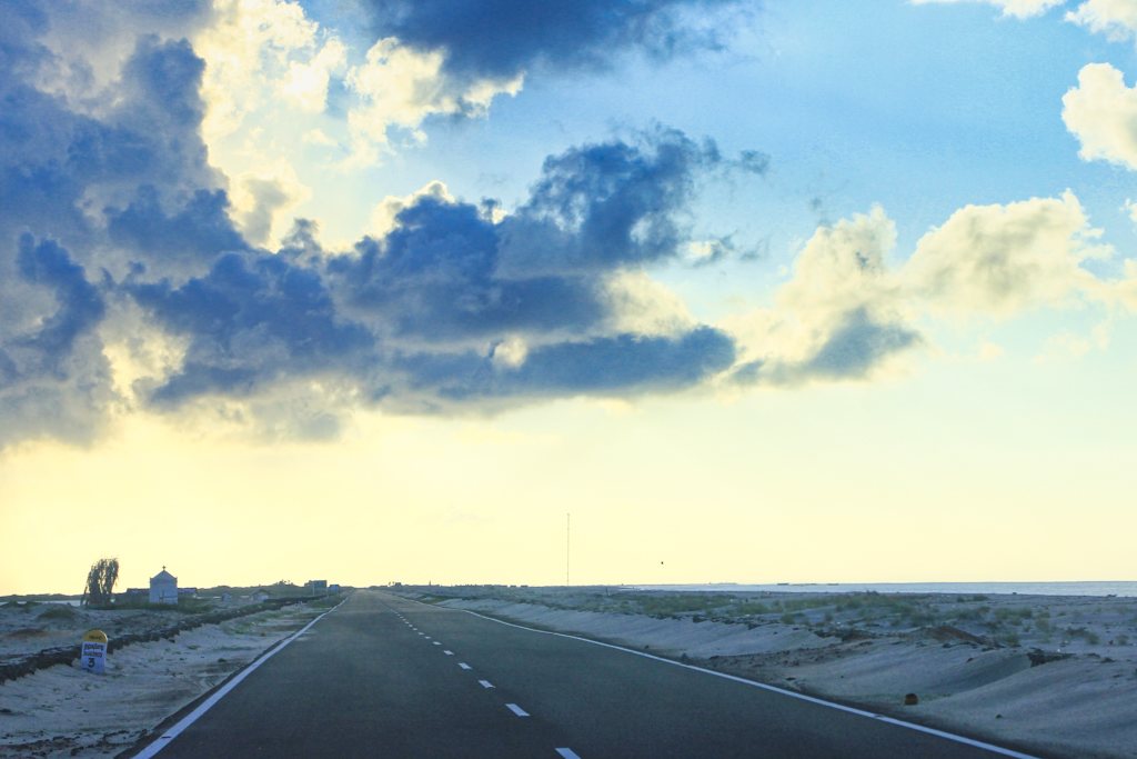 Road to Dhanushkodi; Tamil Nadu' road; uasatish; Rameswaram;
