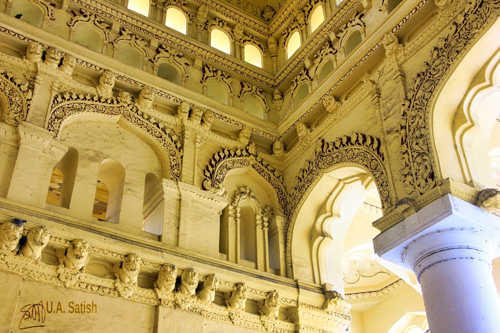 Decorated Arches; uasatish;Thirumalai Nayakkar Palace; Madurai;